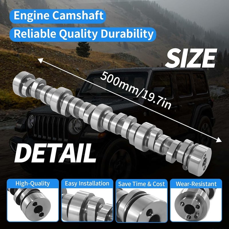 EPChunMi E-1840-P .585"/.585" Hydraulic Roller Camshaft Stage 2 Camshaft for 97-07 GM Chevrolet LS LS2 LS3 LQ4 LQ9 L92 L99 5.3L 5.7L 6.0L 6.2L Engines - Image 4
